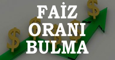 Faiz Oranı Bulma