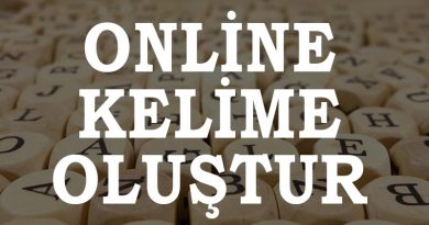 Online Kelime Oluştur